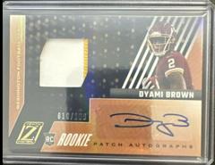 Dyami Brown [Patch Autograph] Football Cards 2021 Panini Zenith Prices