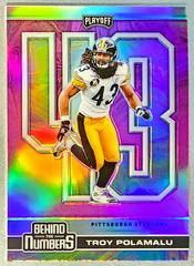 Troy Polamalu [Pink] #BTN-10 Football Cards 2020 Panini Playoff Behind the Numbers Prices