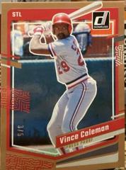Vince Coleman [Press Proof] #184 Baseball Cards 2023 Panini Donruss Prices