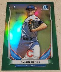 Dylan Cease [Chrome Green Refractor] Baseball Cards 2014 Bowman Draft Picks Prices