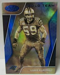 Luke Kuechly [Mirror Blue] Football Cards 2017 Panini Certified Gold Team Prices
