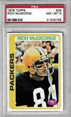 Rich McGeorge #39 Football Cards 1978 Topps Prices