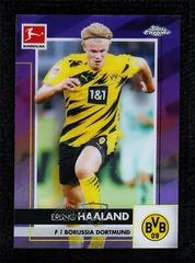 Erling Haaland [Purple Refractor] Soccer Cards 2020 Topps Chrome Bundesliga Prices