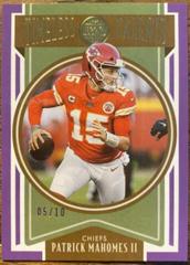 Patrick Mahomes II [Violet] Football Cards 2022 Panini Legacy Timeless Talents Prices