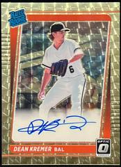 Dean Kremer [Gold] Baseball Cards 2021 Panini Donruss Optic Rated Rookie Signatures Prices