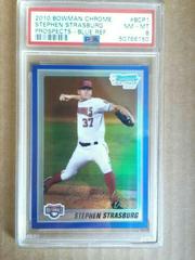 Stephen Strasburg [Blue Refractor] #BCP1 Baseball Cards 2010 Bowman Chrome Prospects Prices