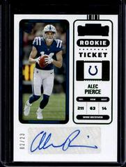 Alec Pierce [Green] #103 Football Cards 2022 Panini Zenith Contenders Rookie Ticket Autographs Prices