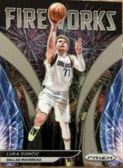 Luka Doncic Basketball Cards 2021 Panini Prizm Fireworks Prices