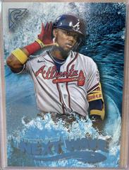 Ronald Acuna Jr. [Blue] Baseball Cards 2022 Topps Gallery Next Wave Prices