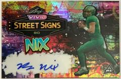 Bo Nix #SS-BN1 Football Cards 2023 Leaf Vivid Autographs Street Signs Prices