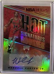 Wendell Carter Jr. [Red Hot] Basketball Cards 2018 Panini Hoops Hot Signatures Rookies Prices