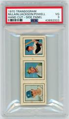 Boog Powell, Denny McLain, Reggie Jackson [Side Panel] Baseball Cards 1970 Transogram Hand Cut Prices