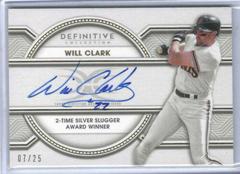 Will Clark Baseball Cards 2022 Topps Definitive Legendary Autograph Collection Prices