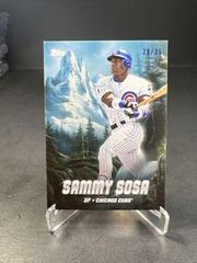 Sammy Sosa [Titanium White] Baseball Cards 2023 Topps X Bob Ross The Joy Of Peaks of Power Prices