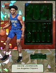 Keon Johnson [Cracked Ice] Basketball Cards 2021 Panini Contenders Draft Class Prices