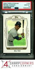 Reggie Jackson [Framed White] Baseball Cards 2008 Topps Sterling Prices