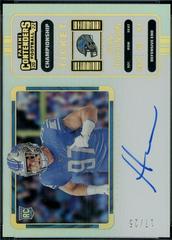 Aidan Hutchinson [SP Variation Autograph Championship Ticket] #102V Football Cards 2022 Panini Contenders Prices