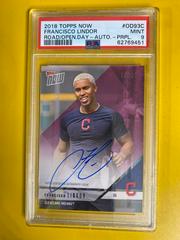 Francisco Lindor [Autograph Purple] #93C Baseball Cards 2018 Topps Now Road to Opening Day Prices