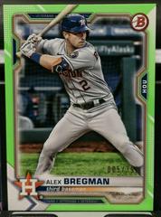 Alex Bregman [Neon Green] #25 Baseball Cards 2021 Bowman Prices