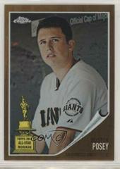 Buster Posey [Refractor] Baseball Cards 2011 Topps Heritage Chrome Prices