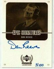 Dan Reeves [Gold] Football Cards 1999 Upper Deck Century Legends Epic Signatures Prices