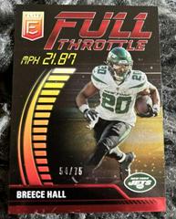 Breece Hall [Red] #FT-BH Football Cards 2023 Panini Donruss Elite Full Throttle Prices