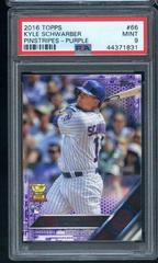 Kyle Schwarber [Pinstripes Purple] #66 Baseball Cards 2016 Topps Prices