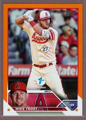 Mike Trout [1st Edition Orange] Baseball Cards 2023 Topps Prices