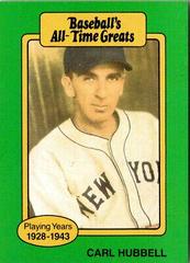 Carl Hubbell Baseball Cards 1987 All Time Greats Prices