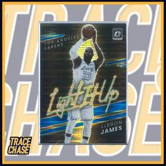 LeBron James [Blue Pulsar] #11 Basketball Cards 2021 Panini Donruss Optic Light It Up Prices