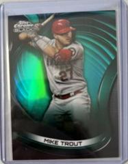 Mike Trout [Green] Baseball Cards 2022 Topps Chrome Black Prices
