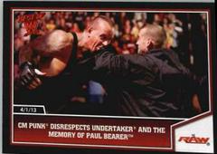 CM Punk Disrespects Undertaker and the Memory of Paul Bearer Wrestling Cards 2013 Topps Best of WWE Prices