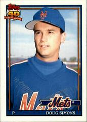 Doug Simons Baseball Cards 1991 Topps Traded Prices