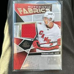 Sebastian Aho #AF-SA Hockey Cards 2021 SP Game Used Authentic Fabrics Prices