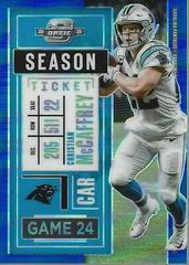 Christian McCaffrey [Blue] #10 Football Cards 2020 Panini Contenders Optic Prices