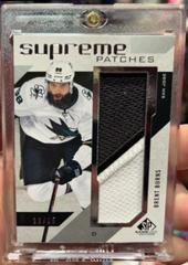 Brent Burns [Patches] #SP-BU Hockey Cards 2021 SP Game Used Supreme Prices