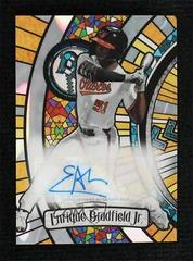 Enrique Bradfield Jr. [Lava] Baseball Cards 2023 Bowman Draft Glass Autographs Prices
