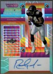 Randy Moss #SP-RM1 Football Cards 2023 Leaf Vivid Autographs Sideline Painting Prices