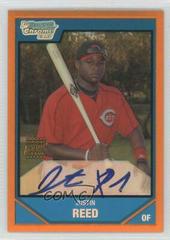 Justin Reed [Orange Refractor Autograph] Baseball Cards 2007 Bowman Chrome Prospects Prices