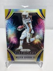 Melvin Gordon III [Gold Prizm] #FW-MG Football Cards 2019 Panini Prizm Fireworks Prices