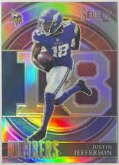 Justin Jefferson [Silver] Football Cards 2021 Panini Select Numbers Prices