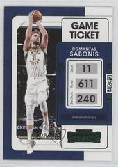 Domantas Sabonis [Green] Basketball Cards 2021 Panini Contenders Prices