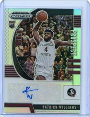 Patrick Williams [Silver Prizm] Basketball Cards 2020 Panini Prizm Draft Picks Autographs Prices