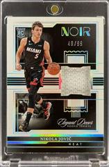 Nikola Jovic #EDR-NJV Basketball Cards 2022 Panini Noir Elegant Decor Rookie Jerseys Prices