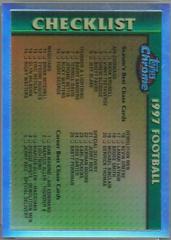 Checklist 2 [Refractor] Football Cards 1997 Topps Chrome Prices