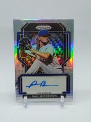 Phil Bickford [Silver Prizm] #S-PB Baseball Cards 2022 Panini Prizm Signatures Prices