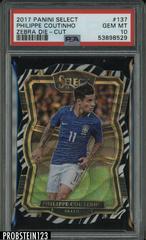 Philippe Coutinho [Zebra Die Cut] Soccer Cards 2017 Panini Select Prices