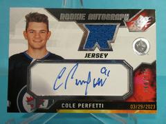 Cole Perfetti #CP Hockey Cards 2021 SPx Rookie Auto Jersey Prices