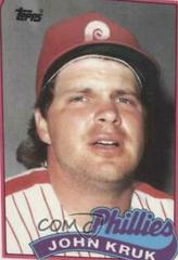 John Kruk Baseball Cards 1989 Topps Traded Tiffany Prices