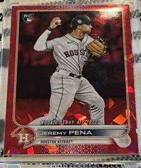 Jeremy Pena [Red] #US276 Baseball Cards 2022 Topps Chrome Update Sapphire Prices